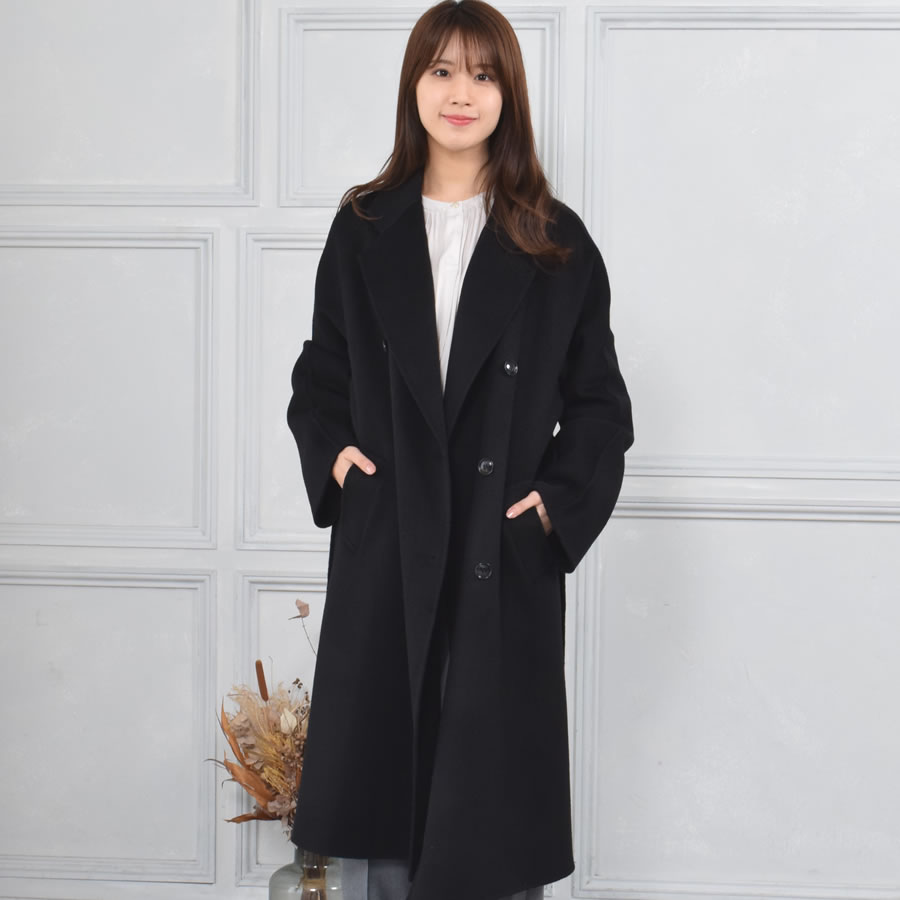 Merfirge 爆買 チェスターコート カシミヤコート カシミヤ混 ダブル