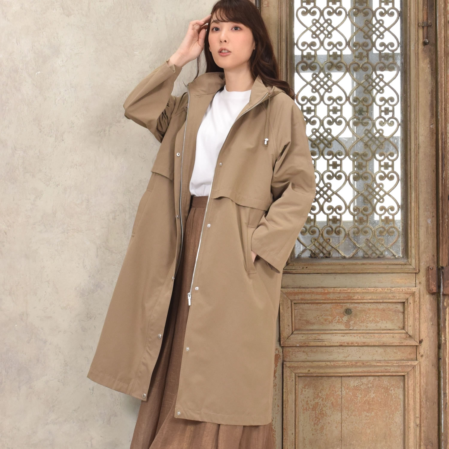 Merfirge 爆買 モッズコート ロング マウンテンパーカー インナー