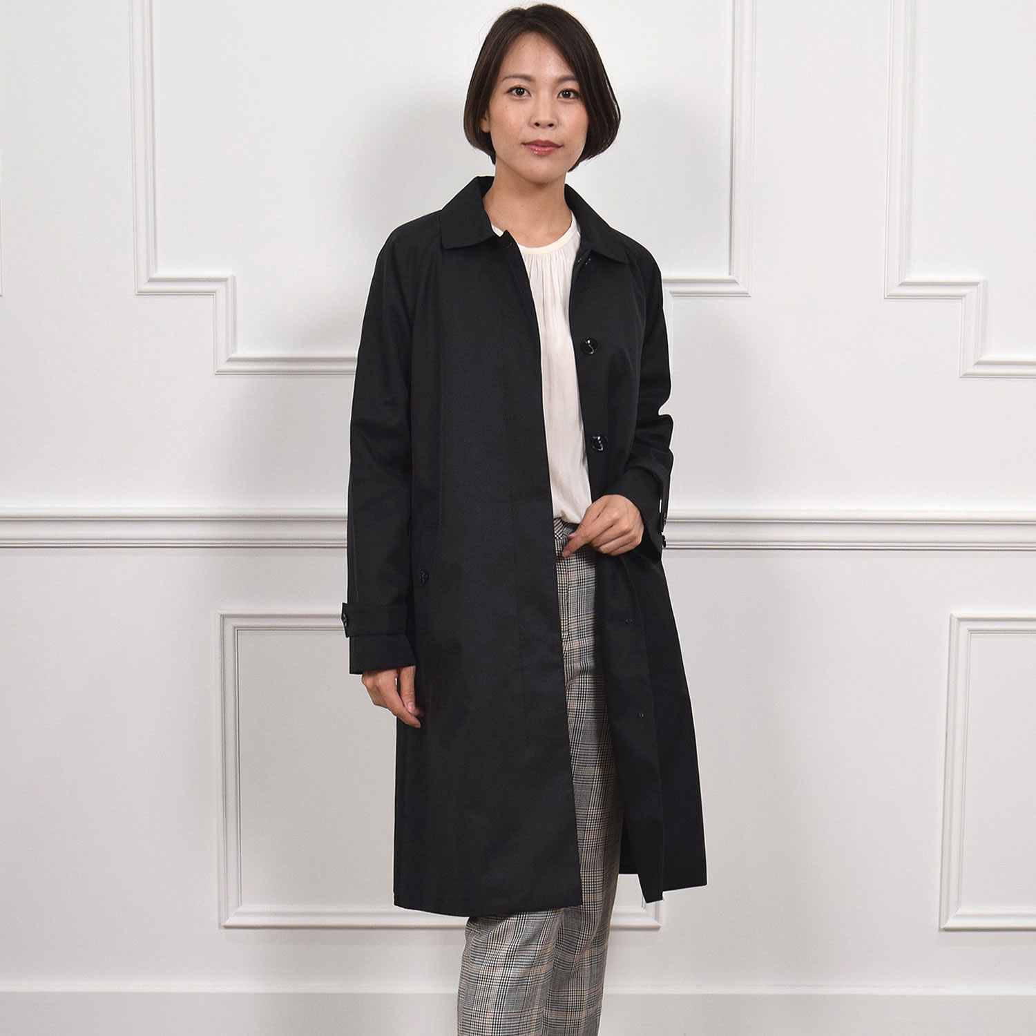 Merfirge 爆買 ステンカラーコート 蓄熱 ライナー付 クラシック