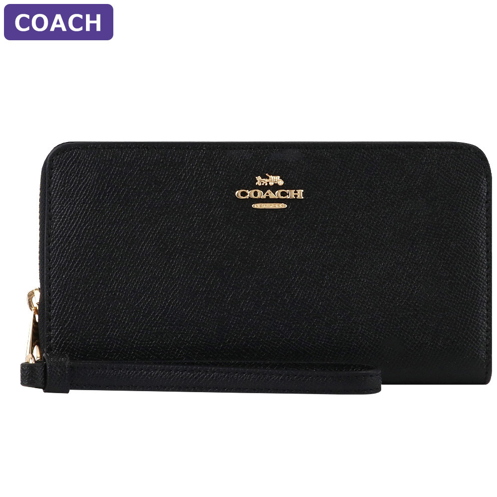 COACH（コーチ） 財布 長財布 C3441 ストラップ付 ラウンドジップ