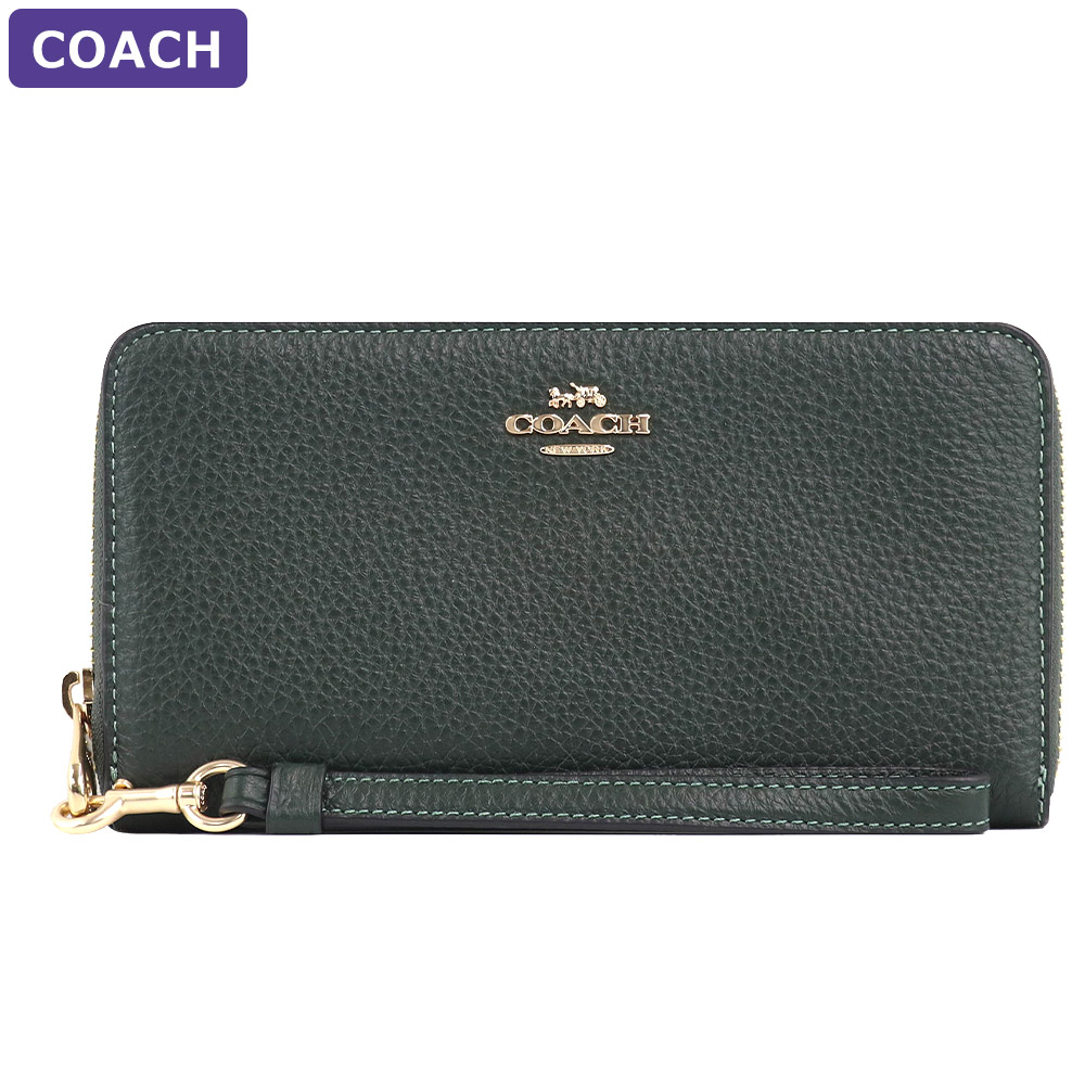 COACH（コーチ） 財布 長財布 C4451 ストラップ付 ラウンドジップ