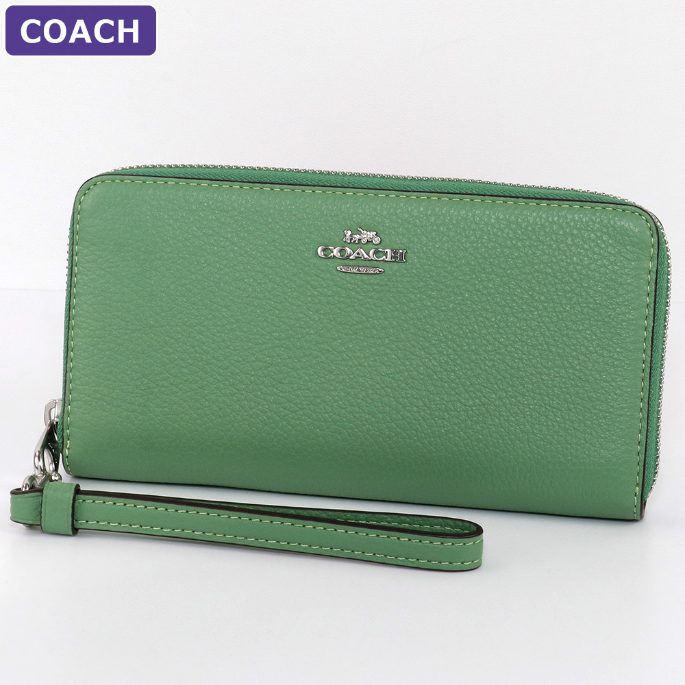 COACH（コーチ） 財布 長財布 C4451 SVRT2 ストラップ付 ラウンド