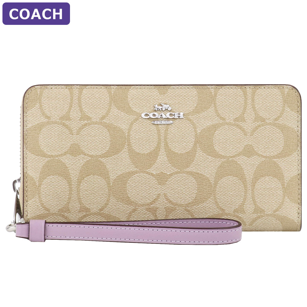 COACH（コーチ） 財布 長財布 C4452 ストラップ付 シグネチャー