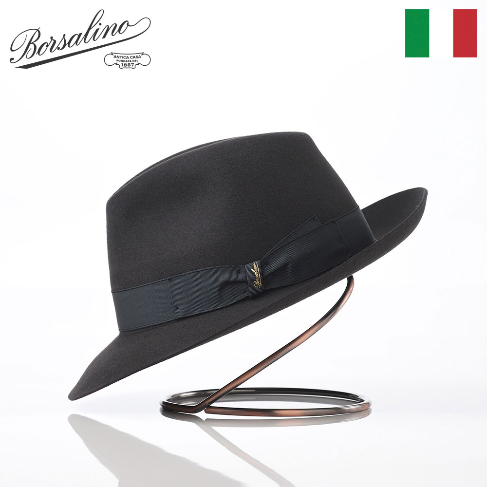 Borsalino（ボルサリーノ） 帽子 中折れハット フェルト帽 秋 冬