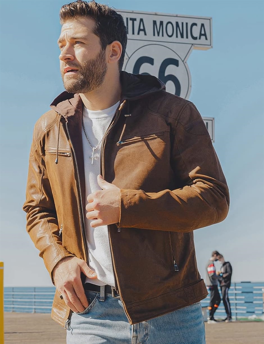 メンズ レザージャケット 革ジャン 本革レザー ライダース コート