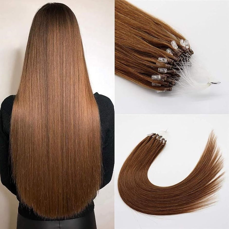 人毛 ring loop hair チップエクステ レミーエクステ カラー ウィッグ