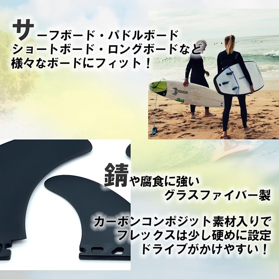 サーフ ボード フィン ツイン スタビライザー ミッドレングス 汎用