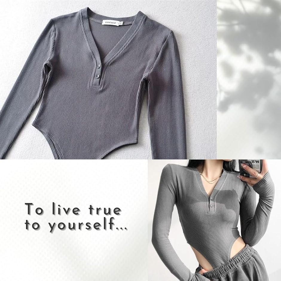 超 ハイレグ レオタード ボディスーツ 長袖 Vネック ダンス 普段着