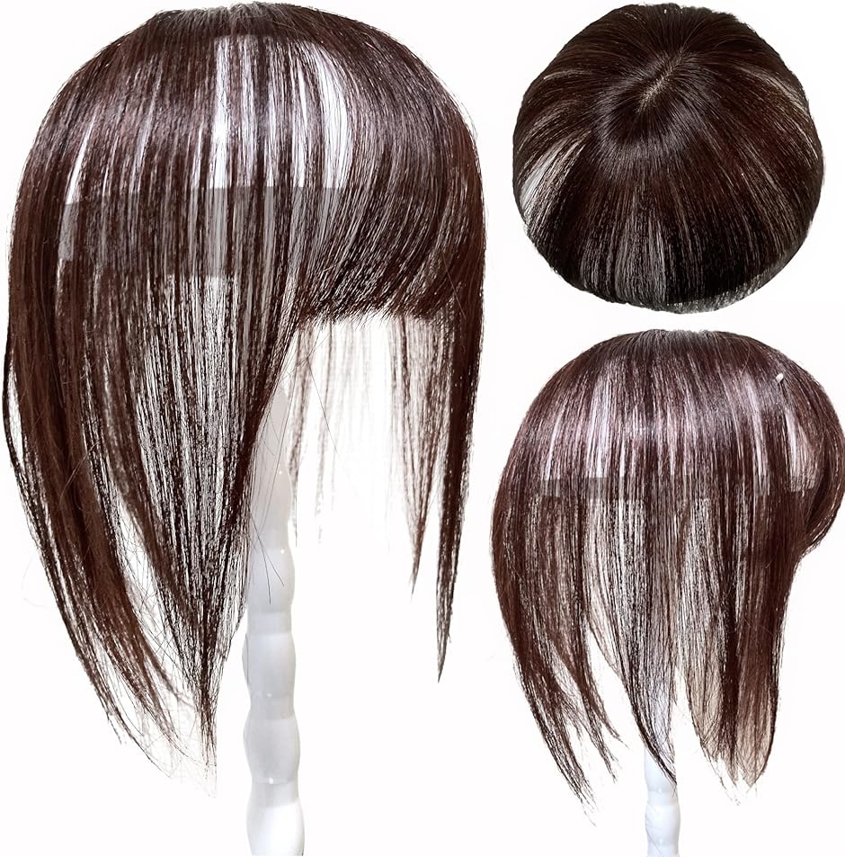 部分ウィッグ ヘアピース かつら 女性 前髪ウィッグ レディース 人毛