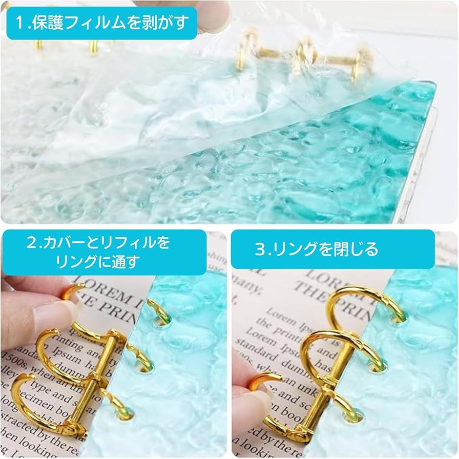 バインダー貯金 韓国 アクリルバインダー A6 お金管理 ファイル 貯金