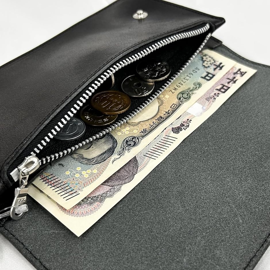 栃木レザー トラッカーウォレット 長財布 小銭入れ付 WT25-803