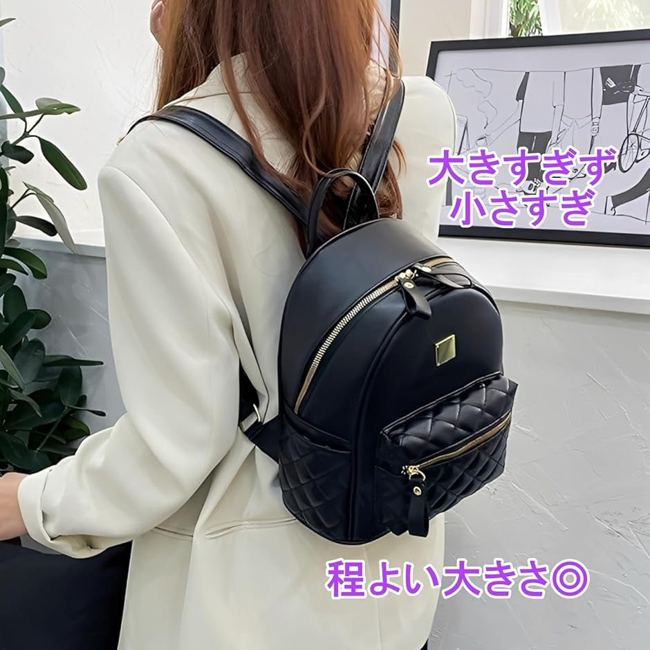 リュック レディース puレザー キルティングデザイン 軽量 フェイク