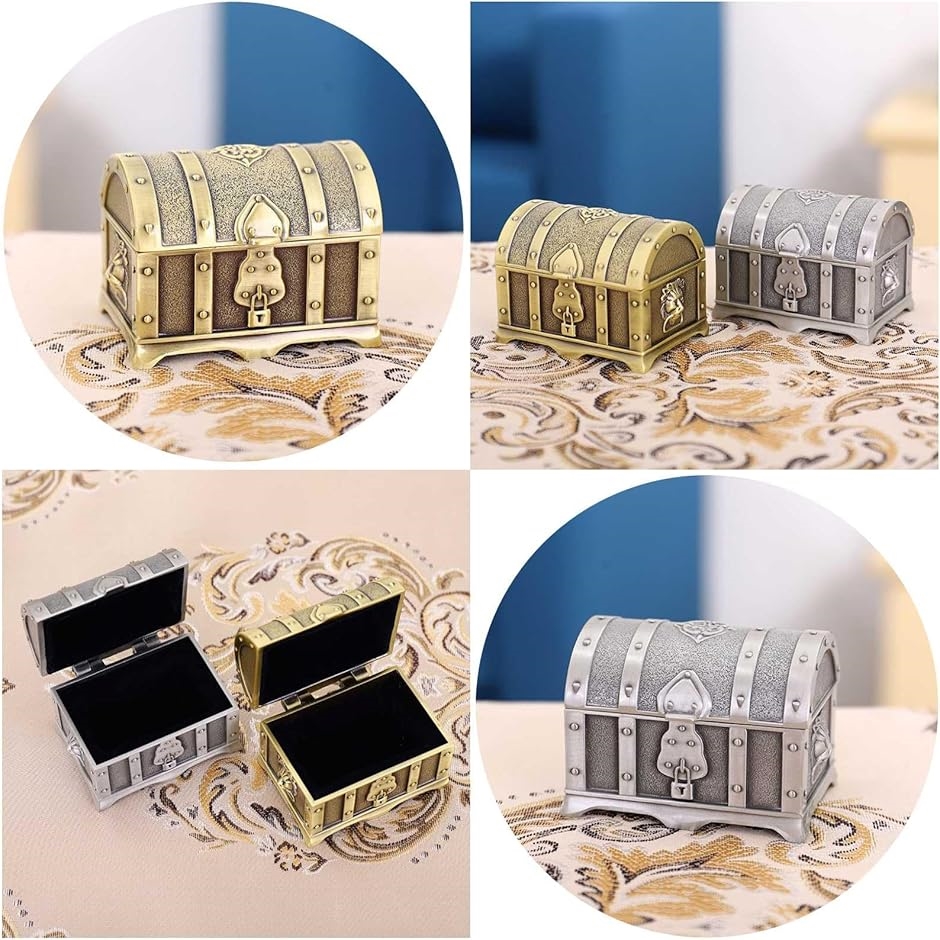 ジュエリーボックス 宝箱 アンティーク風 小物入れ ヴィンテージ 収納