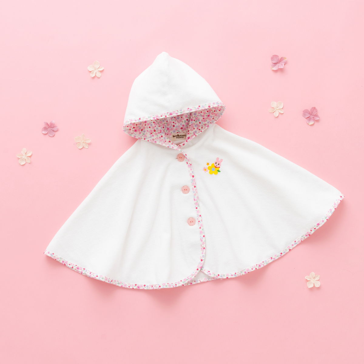 HOT BISCUITS ミキハウス 出産祝い 内祝い ポンチョセット【BOX付き