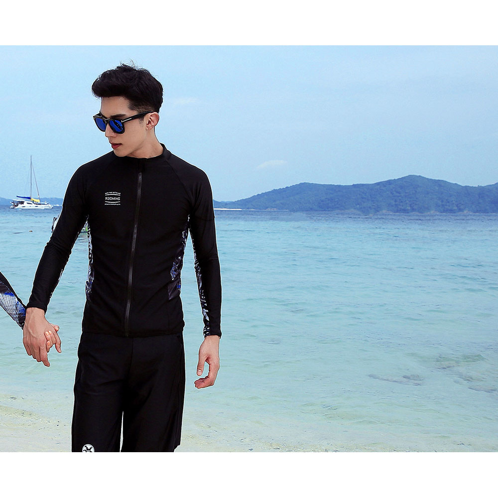 フィットネス水着 水着 メンズ ラッシュガード 上下セット 長袖 サーフ