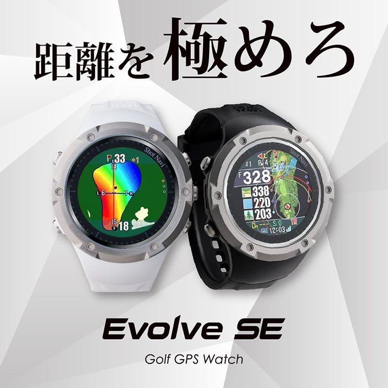 ショットナビ 腕時計 Shot Navi 時計 エボルブ SE EVOLVE ブラック 黒