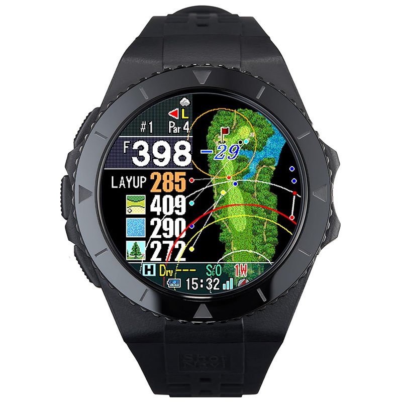 ショットナビ 腕時計 Shot Navi 時計 エクシード EXCEEDS ブラック 黒