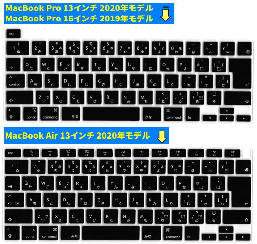 MacBook キーボードカバー 防滴 Air 13 2020 air 防塵 日本語配列 JIS