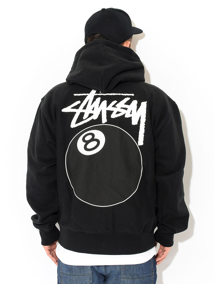 STUSSY（ステューシー） パーカー ジップアップ メンズ 8 Ball ( full