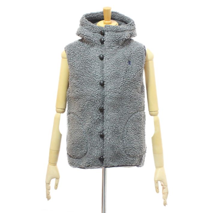 GYMPHLEX（ジムフレックス） J-1069PL ボアベスト くるみボタン フード