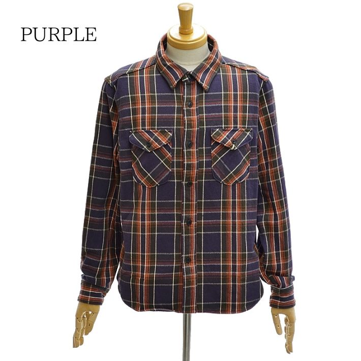 UES（ウエス） 502352 ネルシャツ ヘビーネル 先染めヘビーウェイト