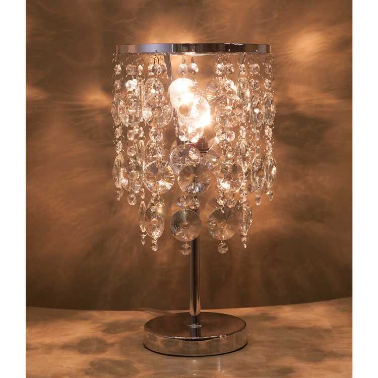 テーブルランプ 卓上照明 オシャレ ゴージャス クリスタル 1灯 LED対応