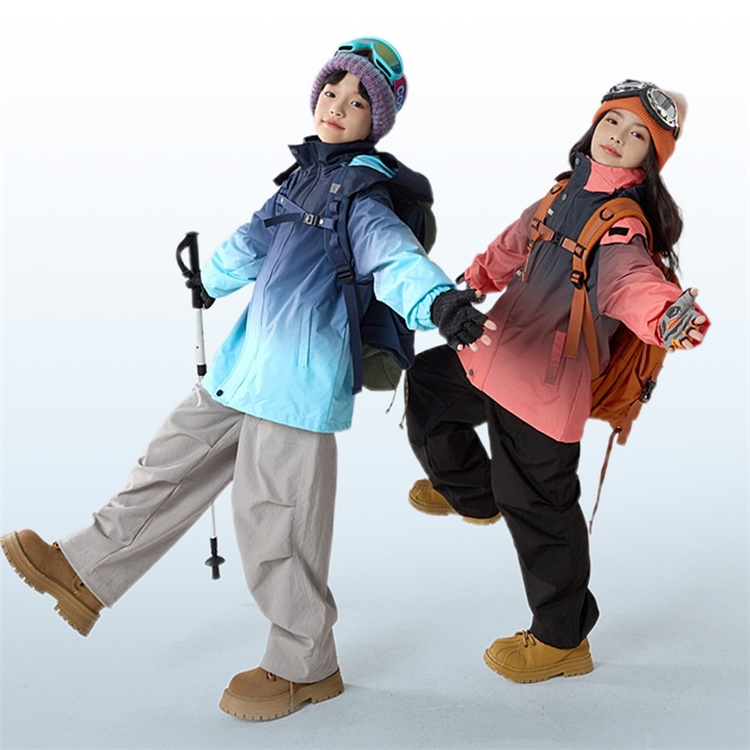 スキーウェア キッズ 男女兼用 キッズジャケット 3in1ジャケット