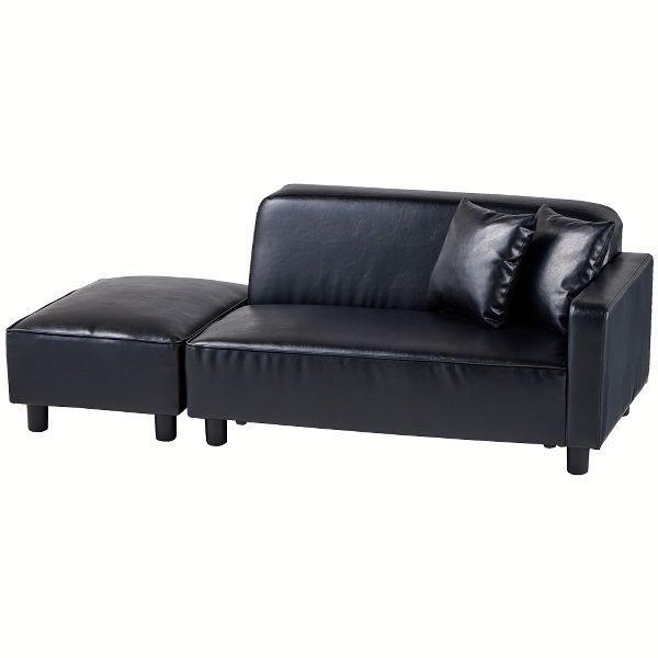 ソファー 2人掛け ソファ ローソファ スツール付 肘掛け 胡坐