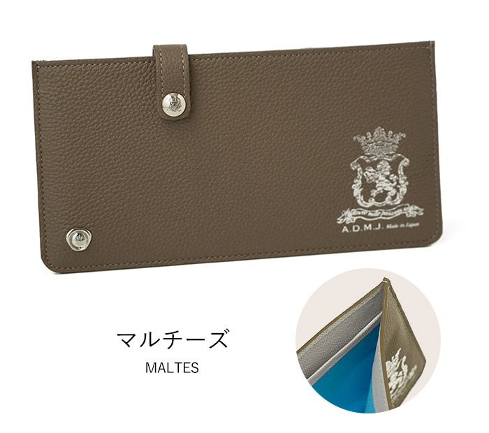 A.D.M.J（エーディーエムジェイ） ADMJ スリムウォレット 子牛革