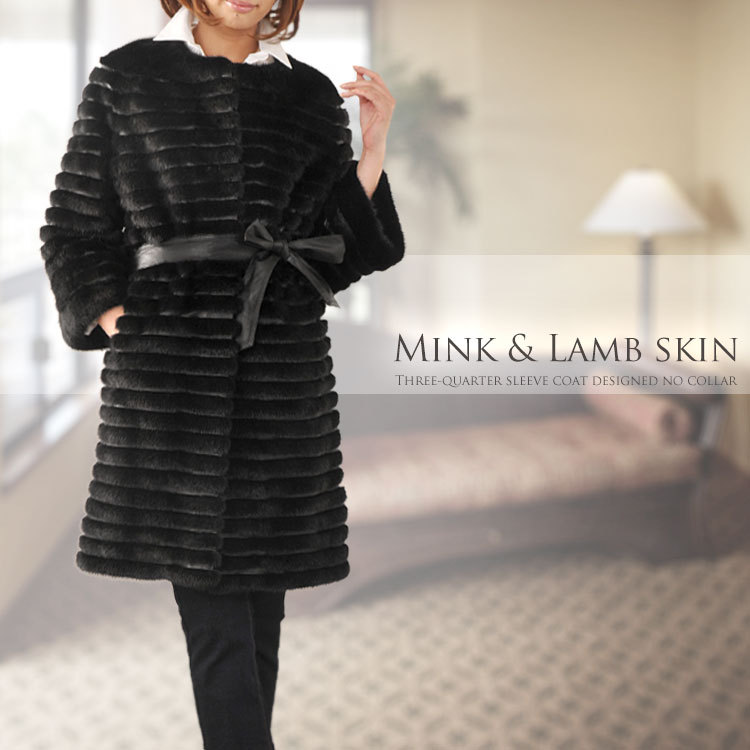 sankyo shokai（三京商会） ＜爆買＞ファー 毛皮 ミンク ノーカラー