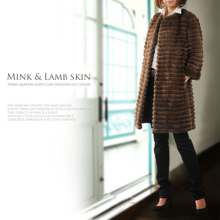 sankyo shokai（三京商会） ＜爆買＞毛皮 ファー ミンク ノーカラー