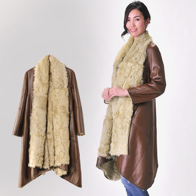 sankyo shokai（三京商会） ＜爆買＞毛皮 ロングコート カルガンラム