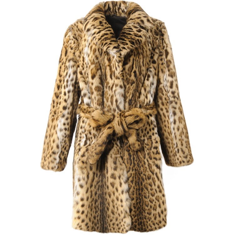 sankyo shokai（三京商会） ＜爆買＞レオパード キャット コート 毛皮