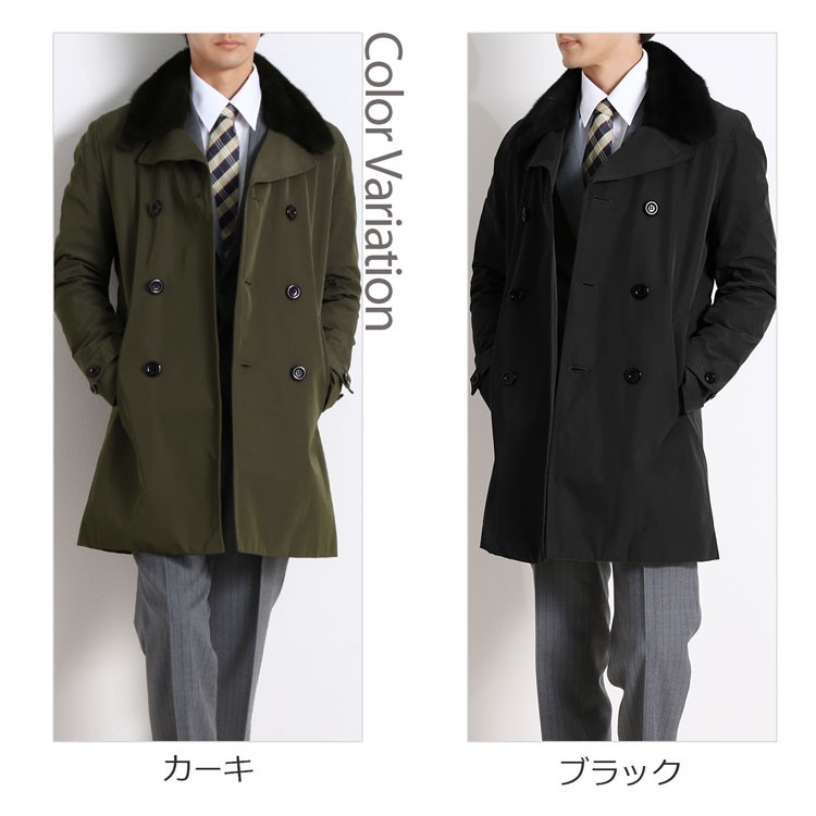 sankyo shokai（三京商会） トレンチコートミンク襟 ウィーゼル