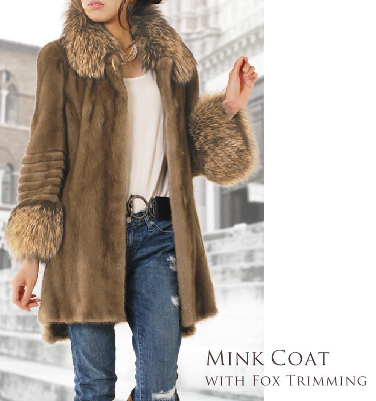 sankyo shokai（三京商会） [28h限定10%off]ミンク コート シルバー