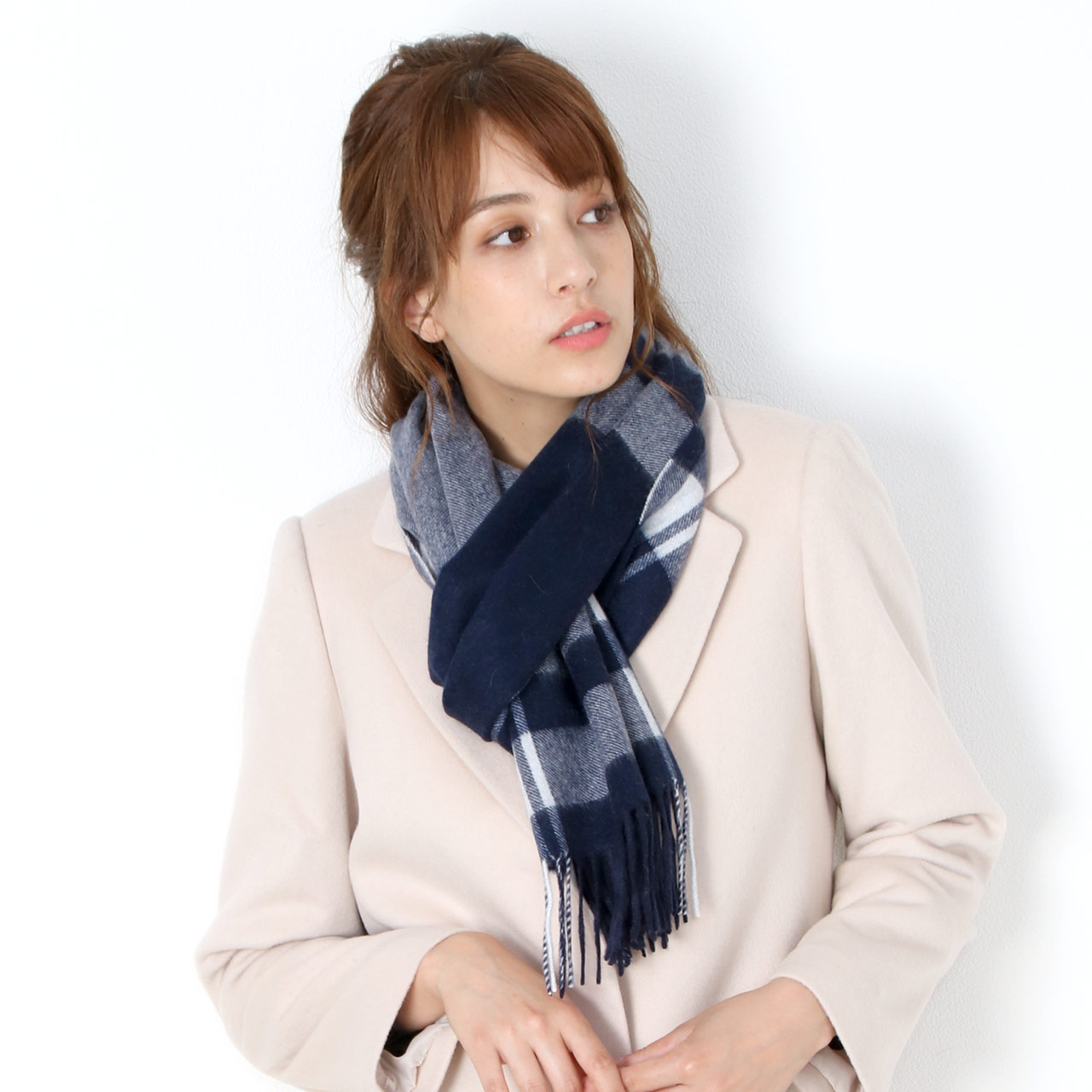 Filomo（フィローモ） ＜爆買＞カシミヤ マフラー チェック レディース