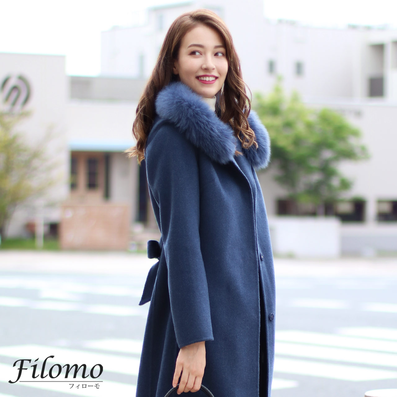 Filomo（フィローモ） [10%offクーポン]カシミヤ 混 ロング コート