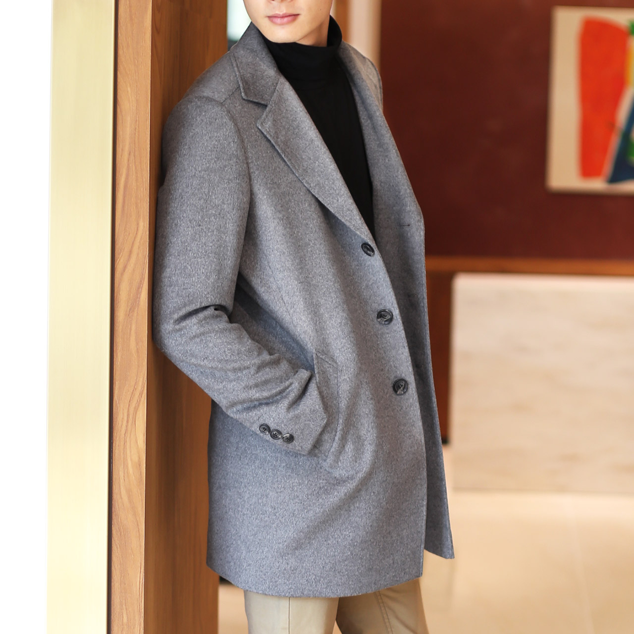 HALEINE（アレンヌ） [10%offクーポン]HALEINE メンズ チェスター