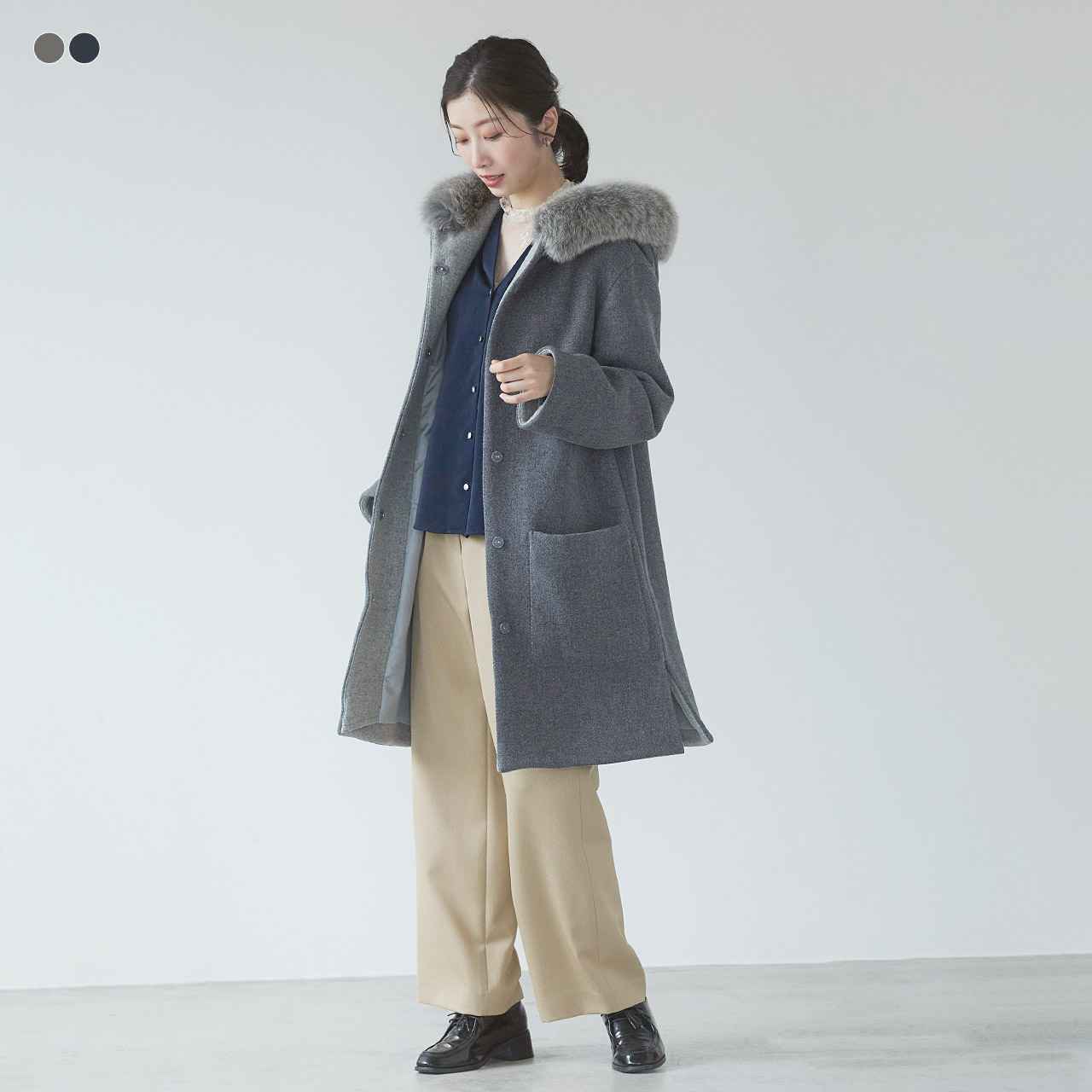 sankyo shokai（三京商会） [10%offクーポン]日本製 ロングコート