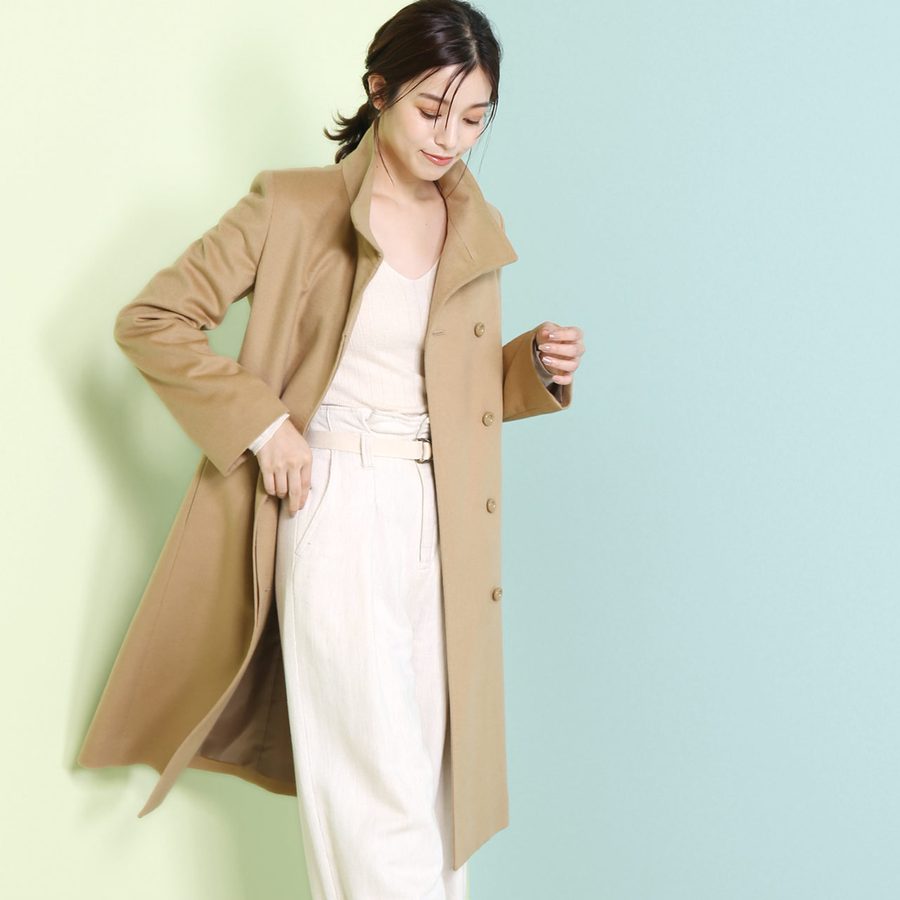 sankyo shokai（三京商会） [10%offクーポン]カシミヤ ブレンド ウール