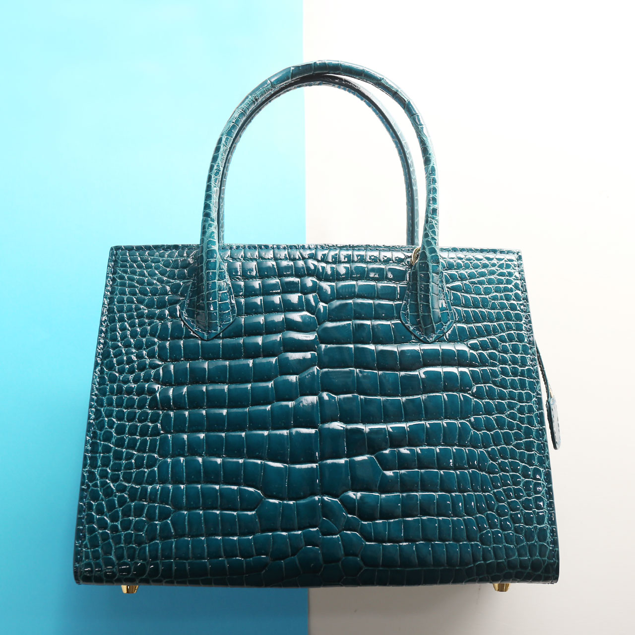 sankyo shokai（三京商会） スモールクロコダイル ハンドバッグ