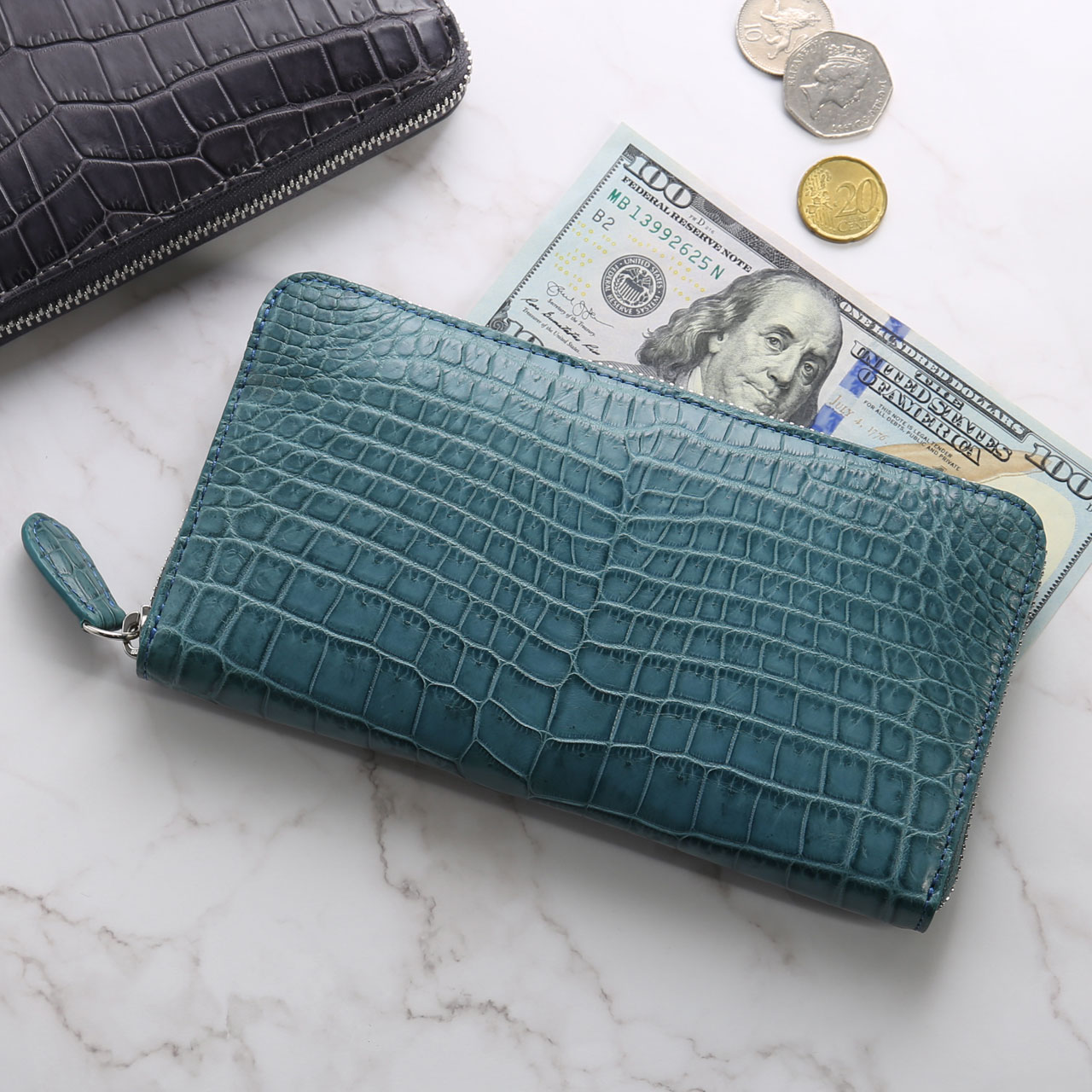 sankyo shokai（三京商会） ＜爆買＞クロコダイル レディース 長財布