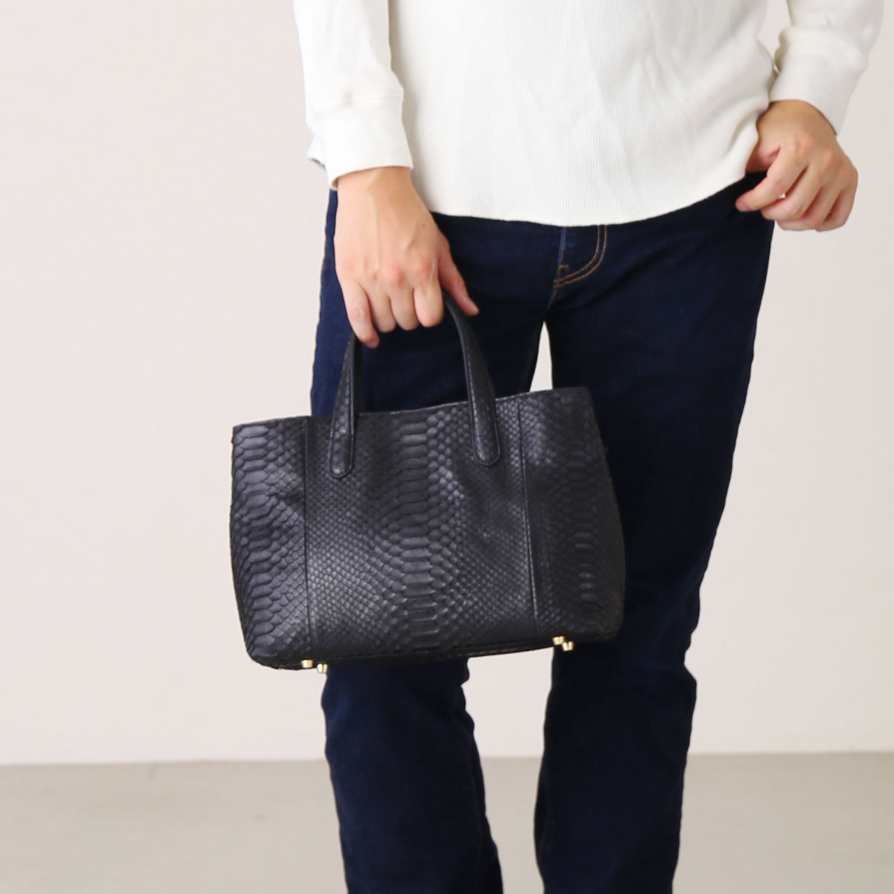 sankyo shokai（三京商会） ＜爆買＞パイソン トートバッグ メンズ