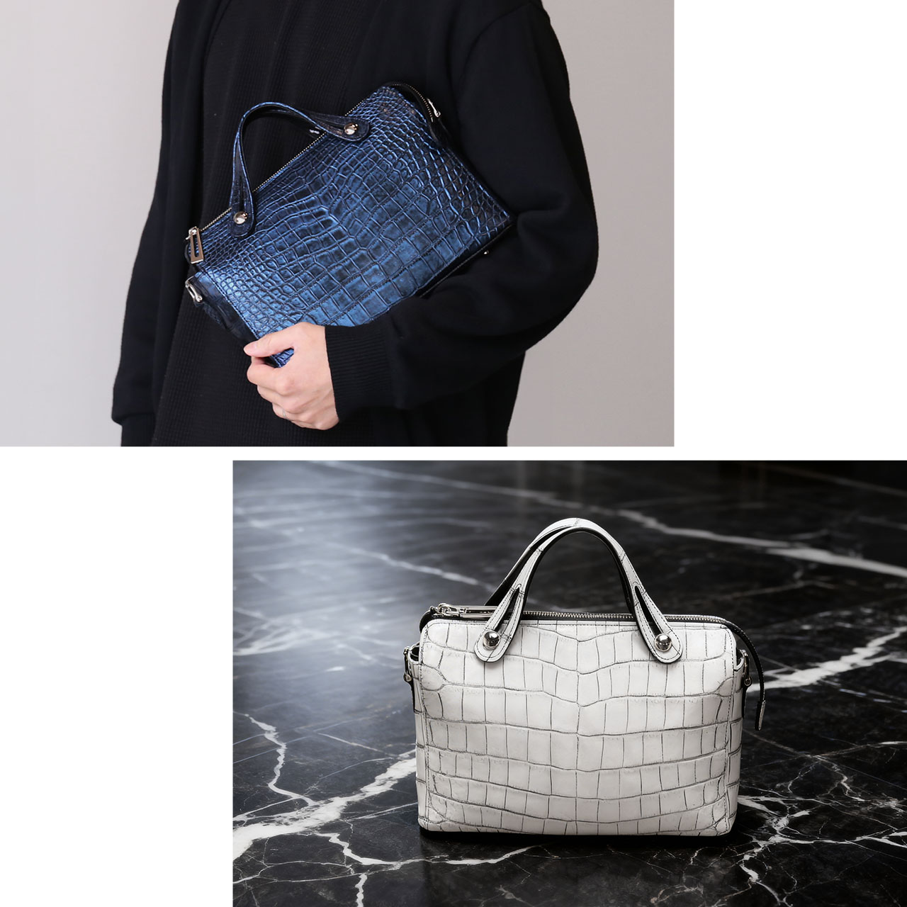 sankyo shokai（三京商会） クロコダイル マット 3wayバッグ