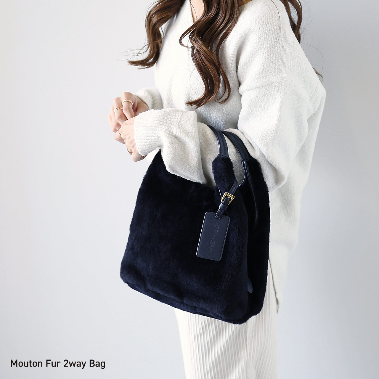 sankyo shokai（三京商会） ＜爆買＞ムートン ファー バッグ 2WAY