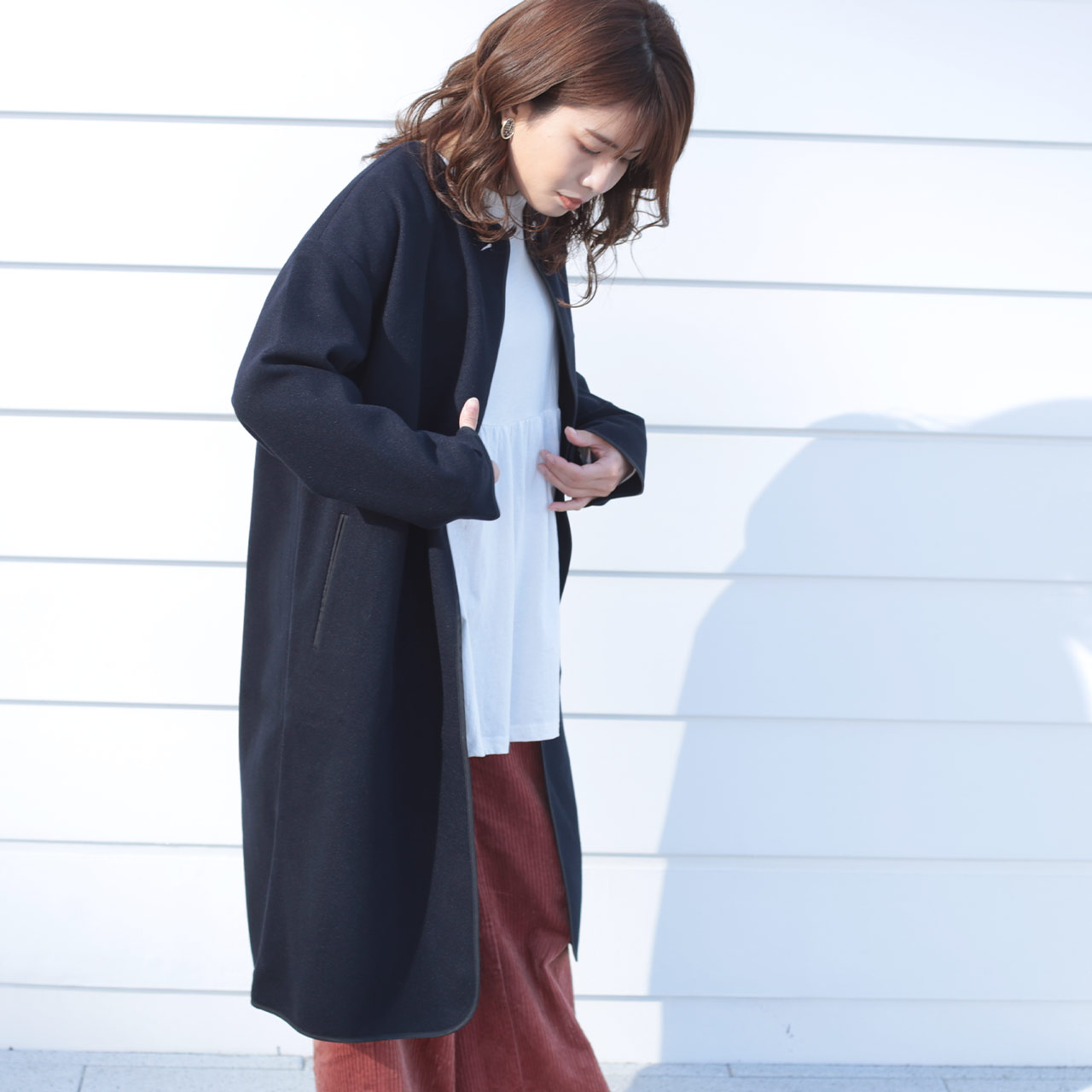 sankyo shokai（三京商会） [28h限定10%off]洗える ノーカラー