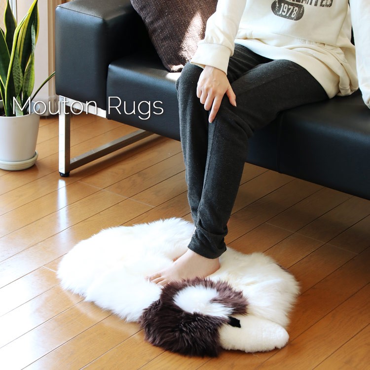 sankyo shokai（三京商会） ＜爆買＞ムートン 羊 ラグ マット 滑り止め