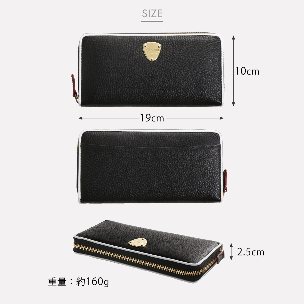 GOLD PFEIL（ゴールドファイル） 長財布 レディース 本革 ラウンド