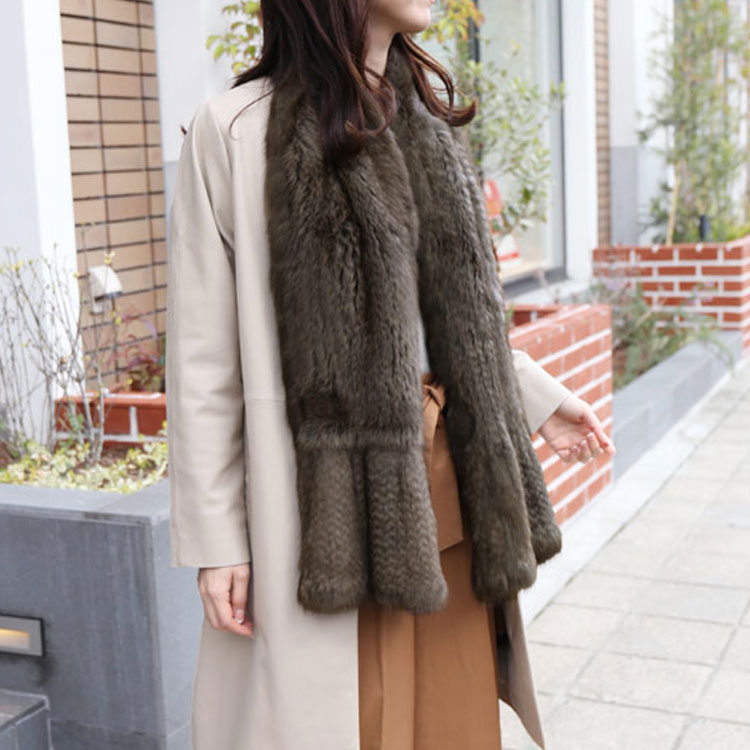 sankyo shokai（三京商会） ＜爆買＞ストール 毛皮 ロシアン セーブル