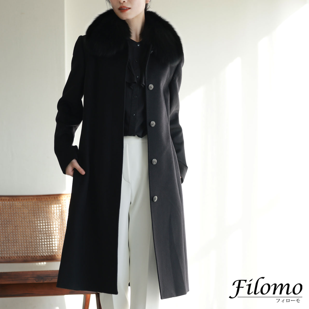 Filomo（フィローモ） カシミヤ コート レディース カシミヤ100